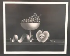 Mario Avati, Nature Morte Ã la Feuille Timide, 1961, etching