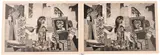 Pablo Picasso, Femmes Ã Leur Toilette, etching/print on two