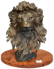 Guardian Of The Plains by Mark Hopkins, bronze on wooden base, offered Oct 2025