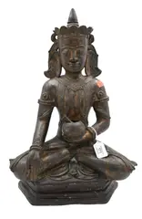 Burmese, Untitled, bronze seated buddha