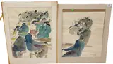 New Orleans Jazz Musicians by Leo Meiersdorff, 1964, Watercolor, pen and ink on paper Each, offered Oct 2025