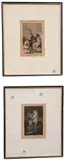 Francisco Goya, A caza de dientes, Aquatint etchings from Los Caprichos Fifth