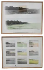 Valerios Caloutsis, Transformation of a Landscape, Nine Color Studies, 1981 Colored, pencil on paper