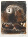 Marc Chagall, Ruth aux Pieds de Booz, Pencil