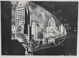 Mark Freeman, Second Avenue 'El', 1934, Lithograph