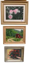 Phoenicia Train Museum by Noel Darvie, Oil on canvas, offered Mar 2025