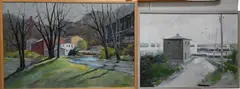 Bancroft Mills by Joseph Casalone, Oil on canvas, offered Mar 2025