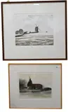 Oast House Farm by Paul Bisson, Aquatint etching, A.P, offered Mar 2025