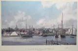John Stobart, Hartford, a View of the State House from the Connecticut River Waterfront in, 1876, Lithograph