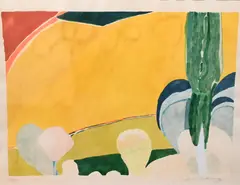 Abstract Landscape by Paul Narkiewicz, Lithograph, offered Mar 2025