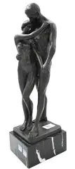 Gustav Pillig, Lovers, bronze on marble base