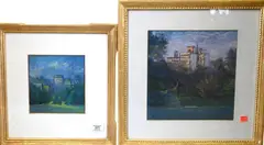 William Partridge Burpee, View of the city from the park, Pastel on paper