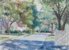 Larry Horowitz, Stoplight, Pastel on paper