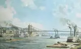 John Stobart, Cincinnati: The Queen City of the West, Lithograph