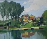 Georges Charles Robin, La Charente a Condac, Oil on canvas