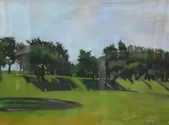 Jane Fisher, Grant Park, 1985, Oil on paper