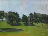 Grant Park by Jane Fisher, 1985, Oil on paper, offered Feb 2025