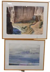 Canyon de Chelly by Keith Rasmussen, 1981, Watercolor on paper, offered Feb 2025