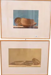 Stephen Lorber, Three Small Baskets, Aquatint etching