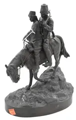 A.M. Bonegor, The Two Cossacks on Horseback, Bronze