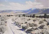 Stephen Willard, The Mesa Road, Oil over photograph on masonite