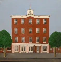 Theodore Jeremenko, Sag Harbor Municipal Building, 1981, Oil on canvas