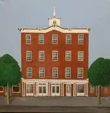Theodore Jeremenko, Sag Harbor Municipal Building, 1981, Oil on canvas