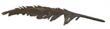 Immi C. Storrs, Bird Feather, 1994, Bronze