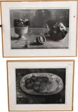 Table Still Life, 1985 Fresson Print ( by John Stewart, charcoal photograph print), offered Feb 2025