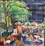 Philip Lawrence Sherrod, Exxon Park, Oil on canvas