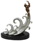 Erté, The Wave, 1988, bronze