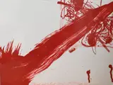 Walasse Ting, Untitled Red Abstract, 1964, Lithograph, Trial and Artist Proof