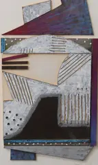 Nanette Carter, Dark Spaces #2, 1982, oil on cardboard