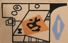 Stuart Davis, Ivy League, 1953, Silkscreen