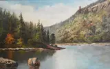 Frederick Matzow, Castle Craig, Oil on board