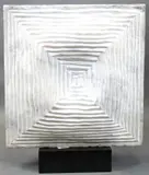 Minoru Niizuma, White Wind, 1965, marble on lacquered wood pedestal Marble