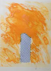 William Tillyer, Yellow Cadmiums, Aquatint etching on arches paper