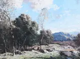 George M. Bruestle, Fleeting Clouds, Oil on canvas