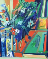 Flower Study IV by Jimmy C. Lueders, Oil on canvas, offered Jan 2025
