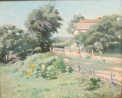 Lydia Longacre, October Sunlight Lyme, 1916, Oil on canvas