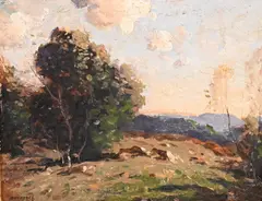 George M. Bruestle, September, Oil on panel