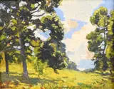 James Goodwin McManus, A Day in June, Oil on masonite