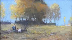 Lewis Cohen, October Sunlight,, 1905, Oil on panel