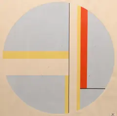 Ilya Bolotowsky, Blue Tonda, Screenprint