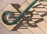 Hugh Michael Kepets, W.11th Street II Green Rail, 1983, Silkscreen