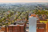 Niles Lewandowski, Urban Vista #1, Oil on canvas cityscape