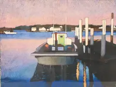 Laura Hickman, Work Boat, Tangier Island, 1996, Pastel on paper