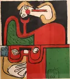 Le Corbusier, Portrait, 1960, Lithograph