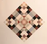 Karen Caraccio, 5 into 100, Aquatint cut paper collage