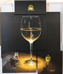 Perfect Zen by Michael Godard, collage, offered Nov 2024